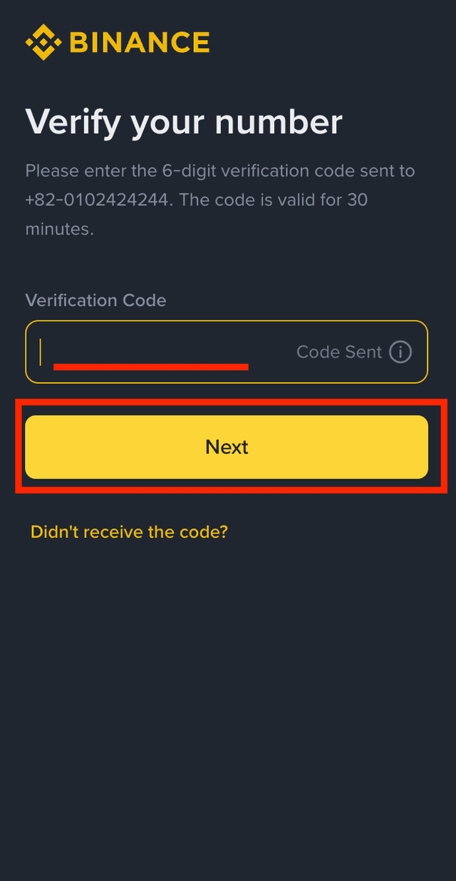 Binance Phone Verification